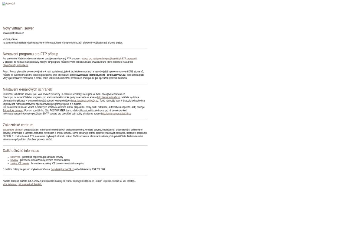 https://www.akpetrcilinek.cz